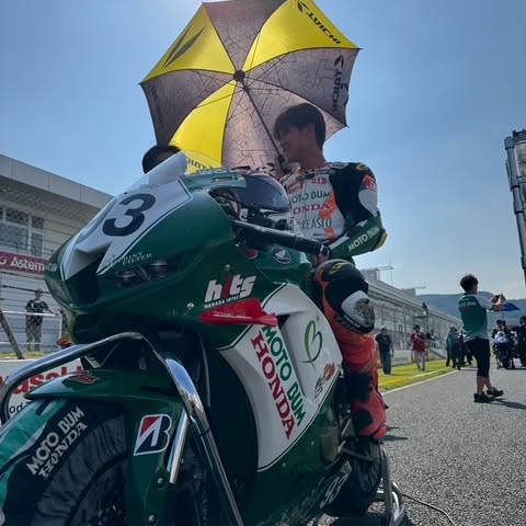 九州オートポリスサーキットにおいて全日本ロードレース選手権第３戦