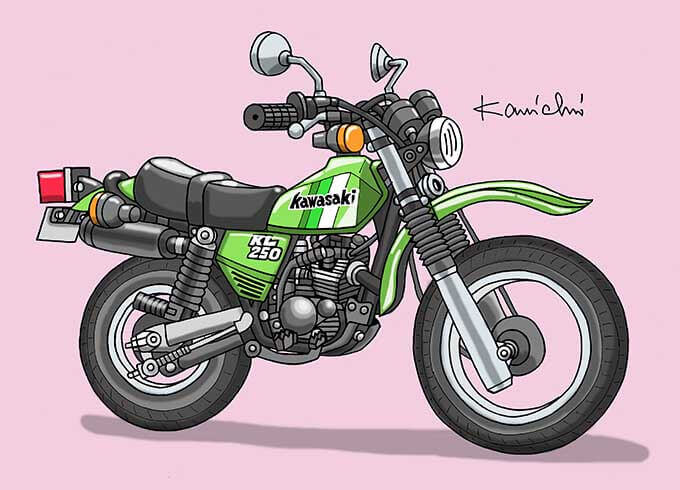 レトロバイク・グラフティ第111回KAWASAKI KL250（カワサキ KL250）1977年 レトロバイク・グラフティ バイクブロス・マガジンズ