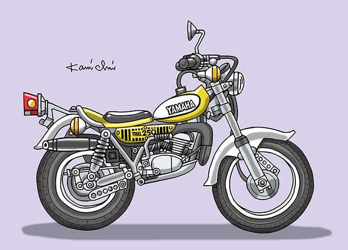 レトロバイク・グラフティ第112回YAMAHA TY250J（ヤマハ TY250J）1973年 メイン画像
