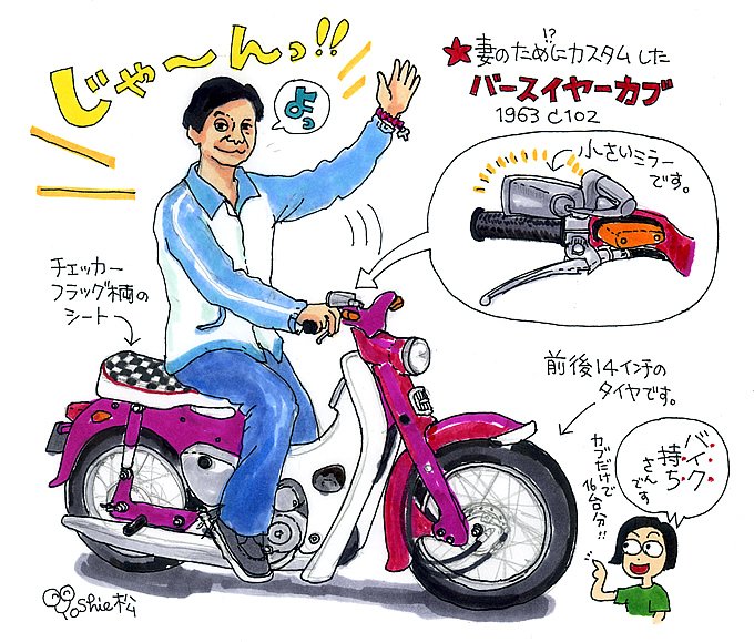 第二十七回「バースイヤーカブ」 松本よしえのゆるカブdays 原付＆ミニバイクならバイクブロス