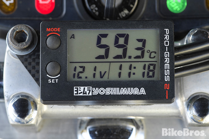 電源セット　ヨシムラ油温計　PRO-GRESS2 マルチテンプメーター