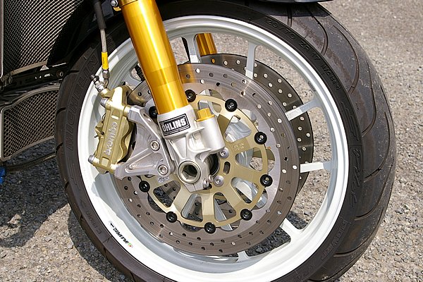 ＺＲＸ１２００Ｒ フロントフォーク はなはだしく